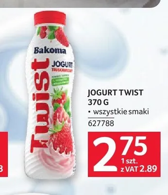 Jogurt Twist Bakoma promocja w Selgros