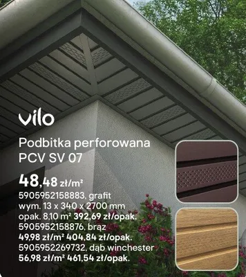 Podbitka perforowana PCV SV 07 brąz promocja w Castorama