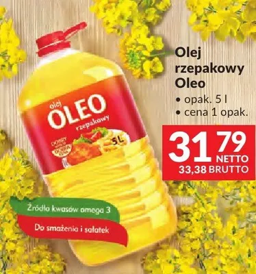 Olej rzepakowy Oleo promocja w Makro