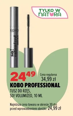 Tusz do rzęs So! Volumized Kobo Professional promocja w Drogerie Natura