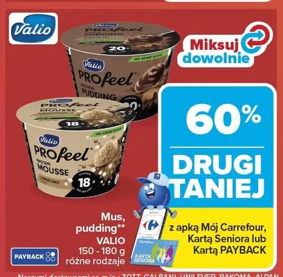 Pudding VALIO promocja w Carrefour Market