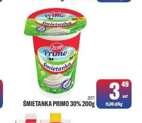 Śmietanka Primo Zott 30% promocja w Tomi Markt