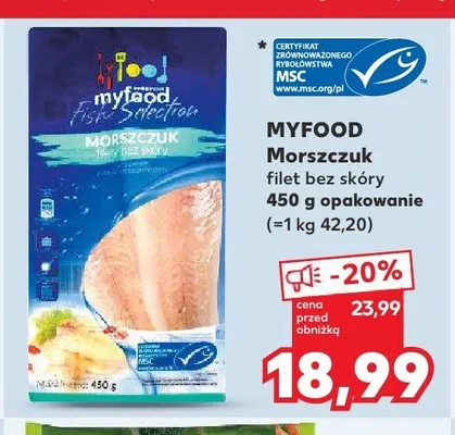 Morszczuk filet bez skóry Myfood promocja w Kaufland