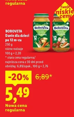 Danie dla dzieci po 12 m-cu różne rodzaje promocja w Lidl