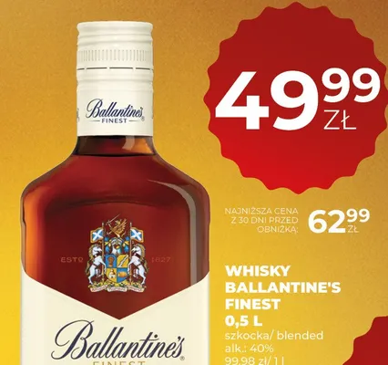 Whisky Finest promocja w Duży Ben