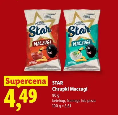 Chrupki Maczugi fromage Star promocja w Lidl