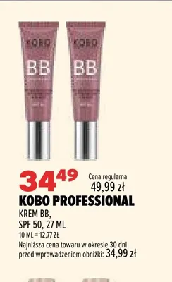 Krem BB SPF 50 Kobo Professional promocja w Drogerie Natura