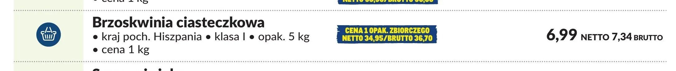 Brzoskwinia ciasteczkowa promocja w Makro