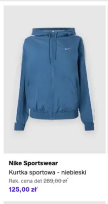 Kurtka sportowa Nike Sportswear niebieski promocja w Lounge by Zalando