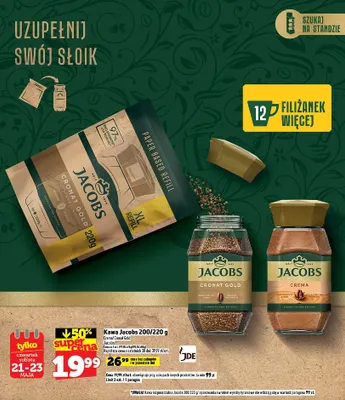 Kawa rozpuszczalna Jacobs Cronat Gold promocja w TOPAZ