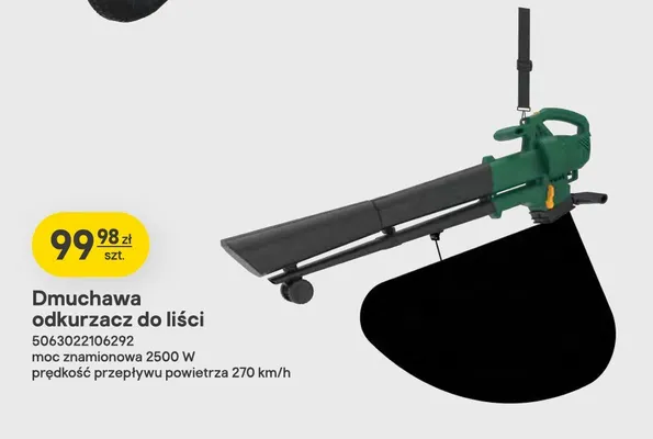 Dmuchawa odkurzacz do liści promocja w Castorama