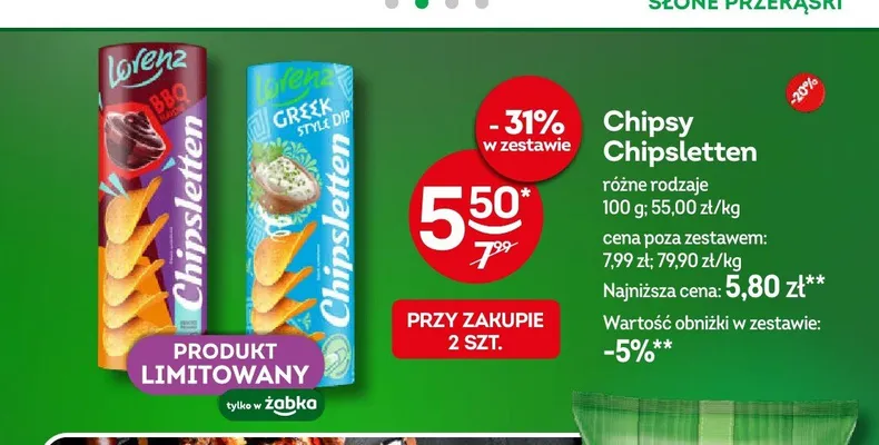 Chipsy Chipsletten Greek Style Lorenz promocja w Żabka