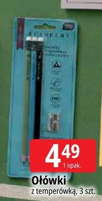 Ołówki z temperówką 3-pak Interdruk promocja w Leclerc