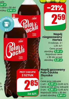 Napój gazowany Pola Kola Zbyszko promocja w Dino