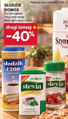 Słodzik Stevia w proszku Zielony Listek promocja w Stokrotka