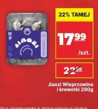 Jiaozi Wieprzowina i krewetki promocja w API Market