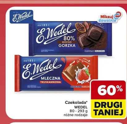 Czekolada E.Wedel różne rodzaje promocja w Carrefour Market
