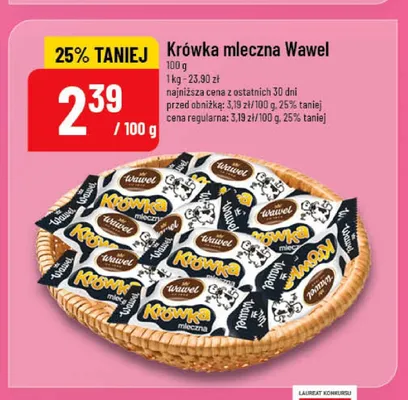 Krówka mleczna Wawel promocja w POLOmarket