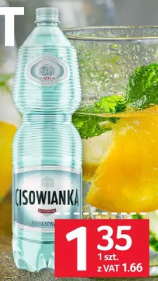 Woda Cisowianka 1.5 l promocja w Selgros