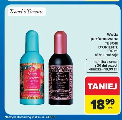 Woda perfumowana Tesori d'Oriente Ayurveda promocja w Carrefour