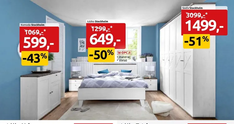 Szafa Stockholm promocja w Black Red White
