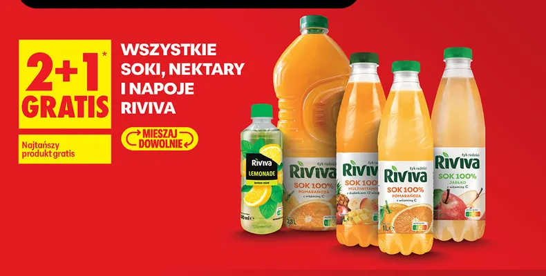Lemoniada Riviva Lemonade lemon-mint promocja w Biedronka