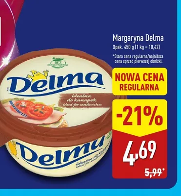 Margaryna Delma promocja w Aldi