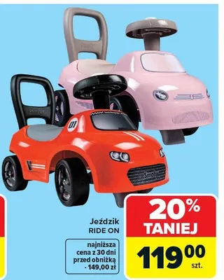 Jeździk RIDE ON Smoby promocja w Carrefour