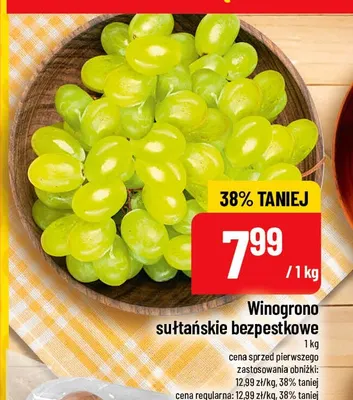 Winogrona sułtańskie bezpestkowe promocja w POLOmarket