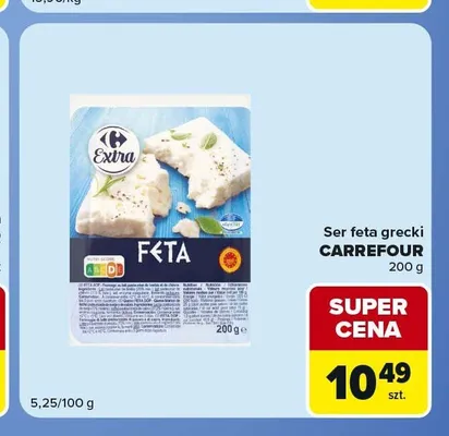 Ser feta grecki Carrefour Extra promocja w Carrefour Market