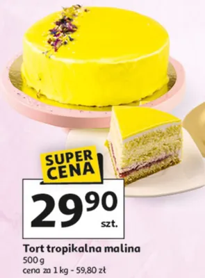 Tort tropikalna malina promocja w Auchan