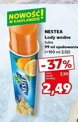Lody wodne tuba Nestea promocja w Kaufland