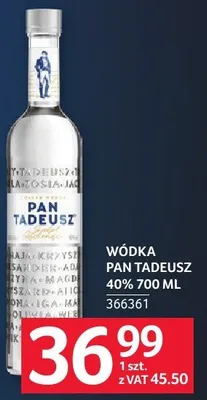 Wódka Pan Tadeusz 40% 700 ML promocja w Selgros