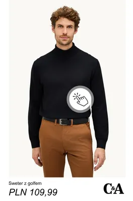 Sweter z golfem C & A promocja w C&A