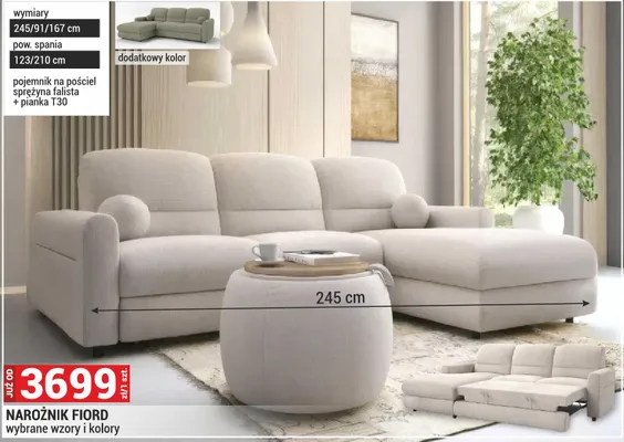 Narożnik FIORD promocja w Merkury Market