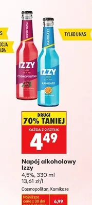 Napój alkoholowy Izzy Cosmopolitan, Kamikaze promocja w Biedronka