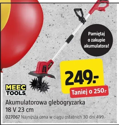 Akumulatorowa glebogryzarka 18 V 23 cm promocja w Jula