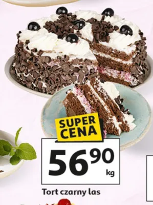 Tort czarny las promocja w Auchan
