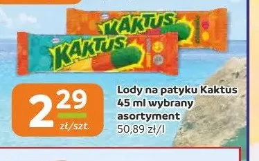 Lody na patyku Kaktus promocja w Gama