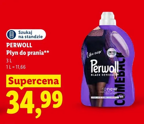 Płyn do prania Perwoll Black Detergent Renew promocja w Lidl