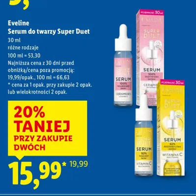 Serum do twarzy Super Duet promocja w Lidl