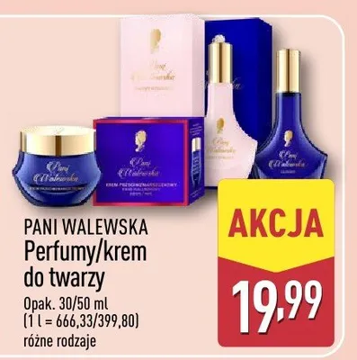 Perfumy/krem do twarzy różne rodzaje promocja w Aldi