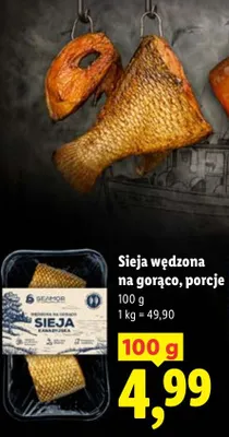 Sieja wędzona na gorąco, porcje promocja w Lidl