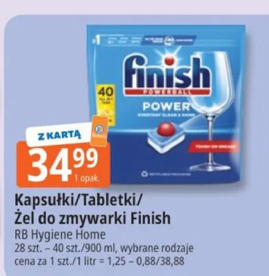 Kapsułki/tabletki/żel do zmywarki Finish promocja w Leclerc
