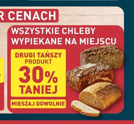 Chleby wypiekane na miejscu promocja w Aldi