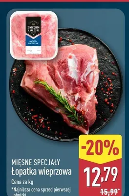 Łopatka wieprzowa Mięsne Specjały promocja w Aldi