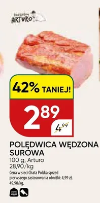 Polędwica wędzona surowa promocja w Chata Polska