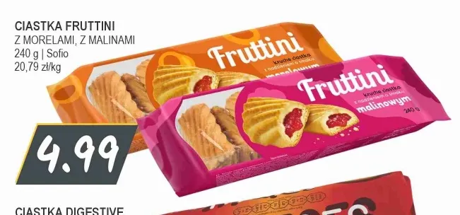 Ciastka Fruttini z morelami Sofio promocja w Słoneczko