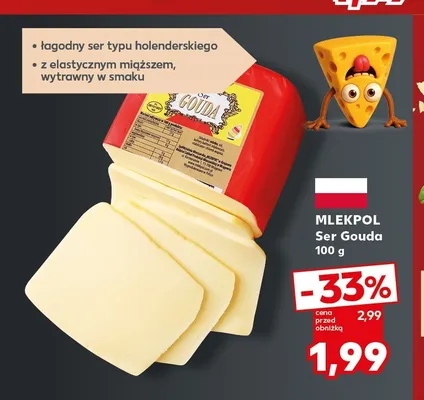 Ser Gouda Mlekpol promocja w Kaufland