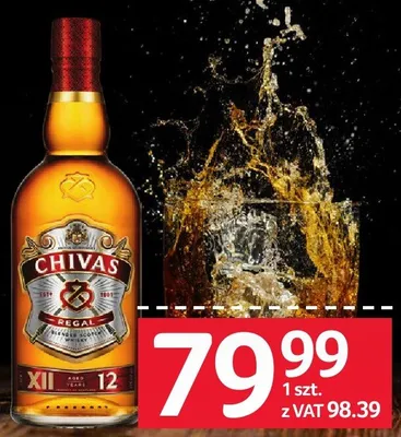 Whisky Chivas Regal 12 YO 40% 700 ml promocja w Selgros